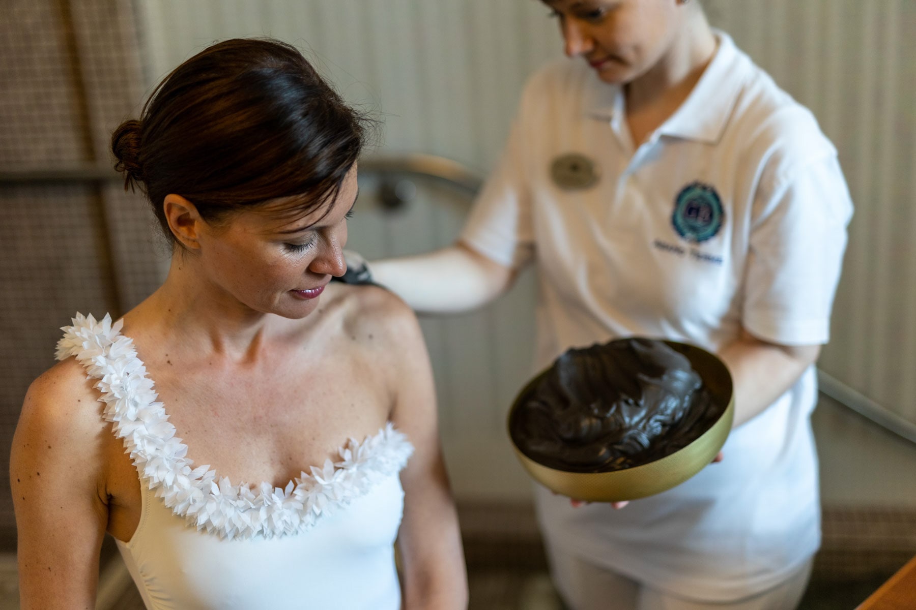 Seduta di fango forma all'hotel la residence ad Abano Terme